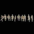 thumbnail image 3 of segolike 100 Unpainted Seated People Passangers Figures Model Train Railway Layout HO 1.5cm, 3 of 9