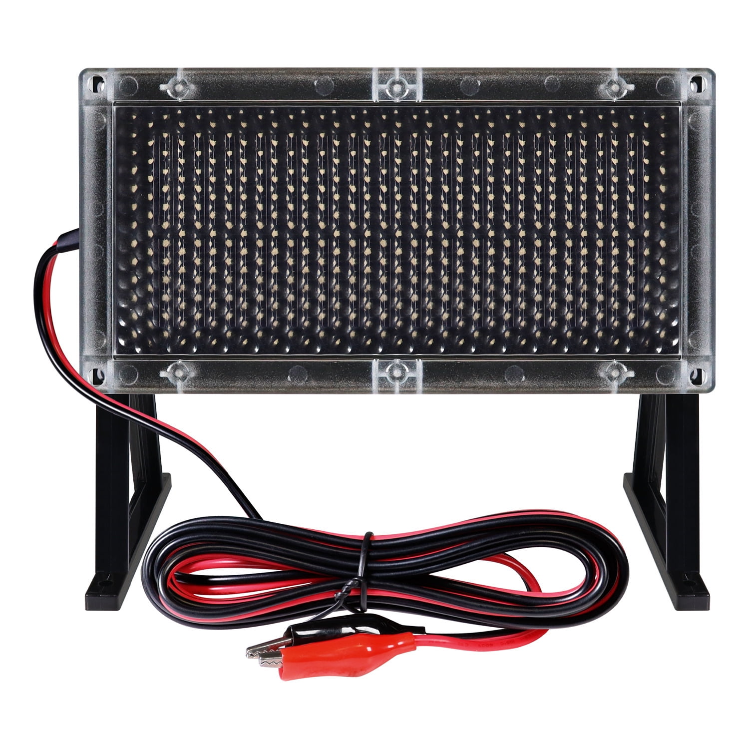 6V SOLAR PANEL CHARGER WITH ALLIGATOR CLIPS