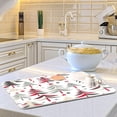 thumbnail image 6 of Christmas Cartoon Trees Dish Drying Mat for Kitchen Counter Foldable Absorbent Dish Drainer Farmhouse Dish Mats Drying Pad Dish Drainer Rack Mats for Counter 18x24, 6 of 8