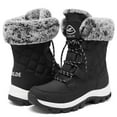 thumbnail image 5 of Women’s Snow Boot With Waterproof Lace Up Mid-Calf Outdoor Winter Deep Tread Rubber Sole, 5 of 7