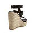 thumbnail image 4 of Clearance VerPetridure Women's Sandals Summer Casual Shoes Casual Peep Toe High Wedge Heels Buckle Strap Metal Ball Snake Skin Sandals, 4 of 9