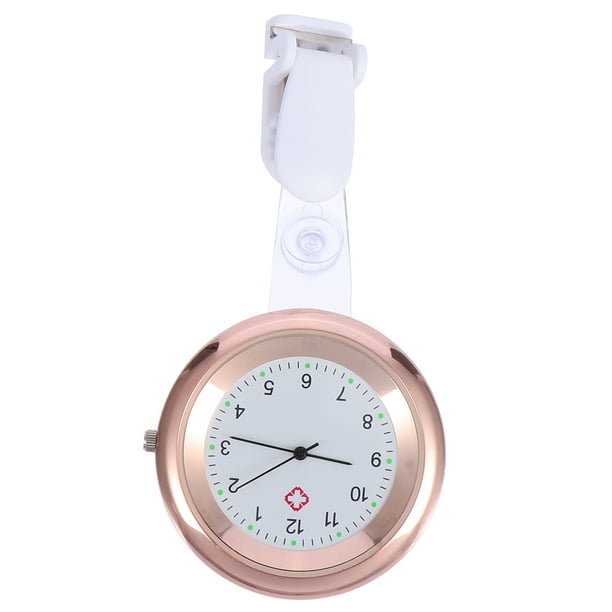 Reloj de enfermera de moda para mujer, reloj de enfermería médica, reloj de bolsillo con clip de aguja