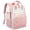 Beige-pink-pink, variant on Laptop Backpack for Women with Giant Tumbler Holder Pocket,17.3 inch College Book Bag Nurse Teacher Backpack,Waterproof Work Travel Backpack Purse Laptop Computer Bag
