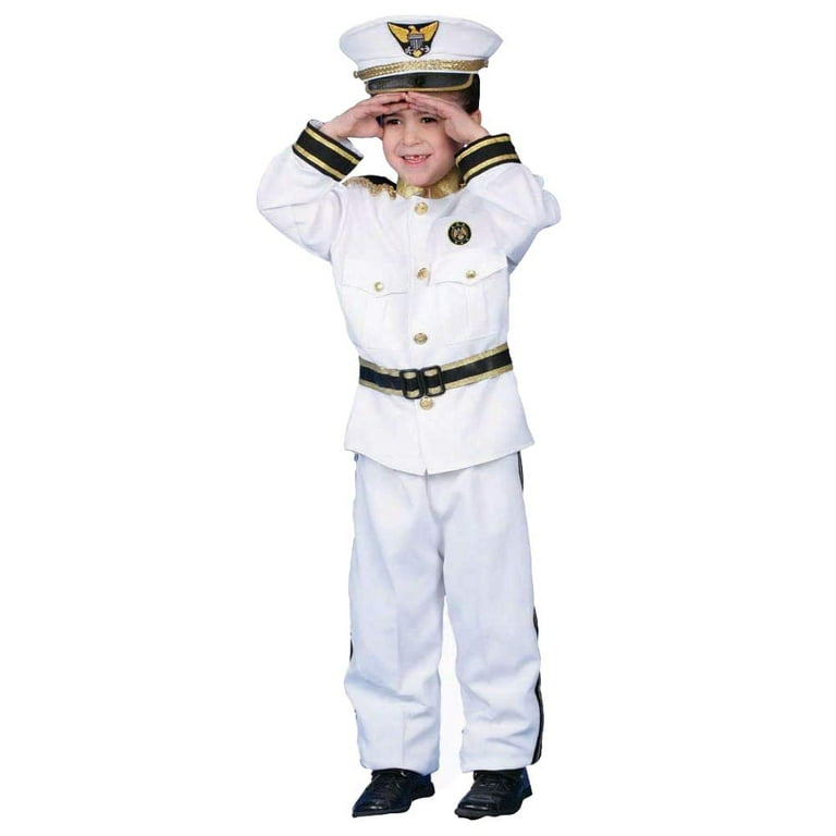 Dress Up America Deluxe Navy Admiral Costume Set - Toddler T4