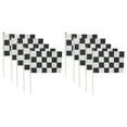 thumbnail image 1 of Racing Flags, Hand Waving Flags Reusable  Edges Checkered Flag Plastic+Polyester  for RC Racing Car Sports Events Home Party, 1 of 8