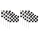 thumbnail image 4 of Bandera a cuadros, bandera a cuadros negra y bandera de carreras Bandera de palo de carreras diseñada a medida, 4 of 14