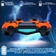 thumbnail image 2 of Control inalámbrico recargable compatible con Ps4 Naranja con Azul, 2 of 6
