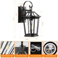 thumbnail image 4 of VIANIS Dusk to Dawn Outdoor Wall Lighting, Black Gold Waterproof Exterior Wall Sconce Fixture for House, 100% Anti-Rust Aluminum Modern Outside Lights Fixtures Wall Mount for Porch, Garage, 4 of 10