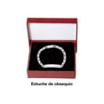 thumbnail image 3 of Pulsera de tejido chino Horoz con corazones 18cm Plata 925, 3 of 3