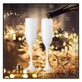Décor White Champagne Flutes 6 Ounce Capacity Perfect for Parties