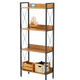 thumbnail image 2 of Librero Organizador 4 Repisas Lectus Muebles Moderno Madera Estante Negro, 2 of 4