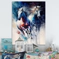 thumbnail image 2 of Designart Horses Running III Canvas Wall Art, 2 of 5
