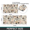 thumbnail image 7 of Paw Prints and Bones Kitchen Rugs Sets Of 2,Anti Fatigue Kitchen Mat Rugs Non Slip Washable,Decorative Kitchen Floor Mats for Kitchen,Sink,Laundry,17"x30"+17"x47", 7 of 7