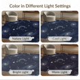 thumbnail image 7 of ODIKA 6'x9' Washable Area Rug Starry Motifs Planetary Planets Stars Themed Large Galaxy Nebula Playful for Queen Size Bedroom, Under Bed, Master Suite, Easy Care, Non-Shedding, 7 of 7