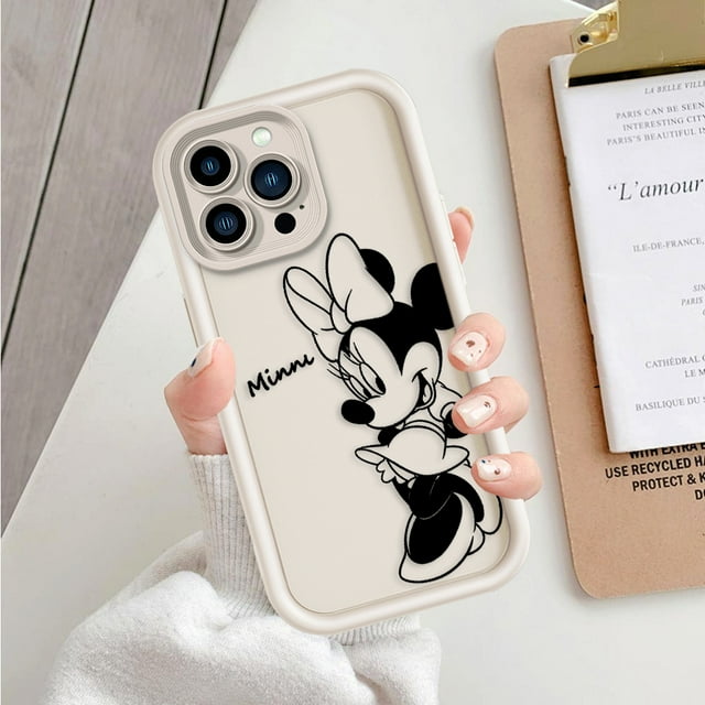Comic Mickey For Apple iPhone 15 14 13 12 11 Mini XS XR X 8 7 Pro Max Plus Soft Eye Ladder Phone Case F09Jbai02 iPhone 12 Pro Max
