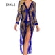 thumbnail image 1 of Conjunto de ropa interior sexy Traje de lencería de encaje Ropa sexy lavada a mano para adultos, Azul, XXL seitruly XX000040-29, 1 of 7