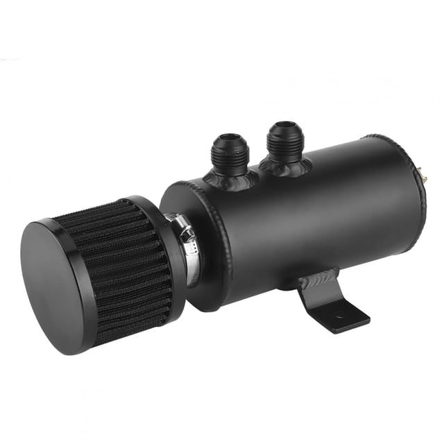 Tanque de depósito de lata de captura de aceite de depósito 0.75L 10AN con filtro de ventilación, piezas modificadas universales para coche con deflector LHCER Descripción de la referencia