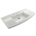 thumbnail image 6 of BOCCHI 1168-001-0127 Lavita Console Sink Fireclay 40 in. 3-Hole with Overflow, 6 of 7