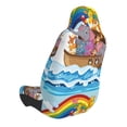 thumbnail image 4 of Lsque Rainbow Animals on Noah's Ark Pattern Car Seat Covers for Front Seats , Waterproof Seat Covers for Cars, Sporty Front Seat Covers,Car Seat Cover Protector Front Seats, 4 of 5