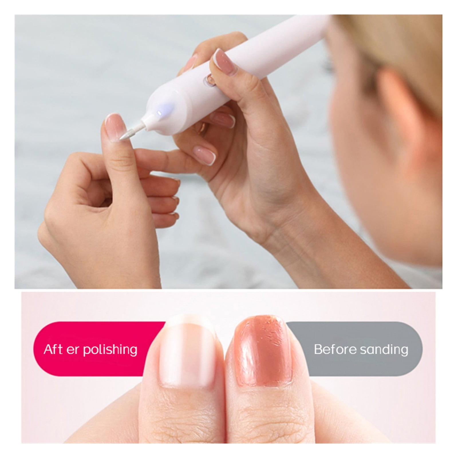 Professional Mini Electric Nail Drill Kit, Electric Nail Polisher, Nail File Manicure Pedicure Grinding Polishing Machine ,Low Noise