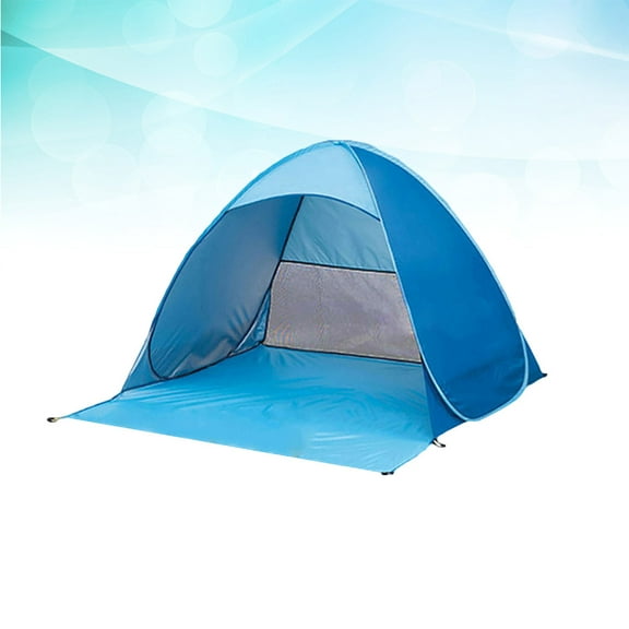 BESTYASH Portable Sun Shade Opening Tent Blue Sun Protection for Outdoor Camping Gear 1Set