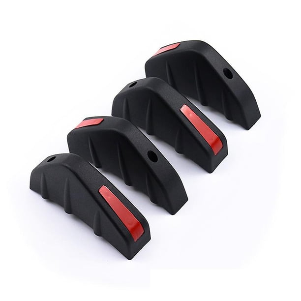 4pcs Universal Car Rear Bumper Diffuser Spoiler Carbon Fiber Abs Rear Bumper Lip Diffuser Rear Bumper Universal Car Lip