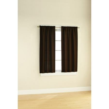 Mainstays Bennett Narrow Window Panels Set Of 2 Mainstays Bennett Narrow Window Panels Set Of 2
