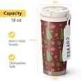 thumbnail image 4 of Christmas 18oz Double Drinking Coffee Mug – Vacuum Insulated Stainless Steel Travel Cup with Leakproof Lid, 316 Steel Thermos Tumbler for Hot & Cold Beverages, 4 of 7