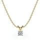 thumbnail image 1 of Collar con Colgante de Diamante Redondo Solitario JeenMata 0,33 Quilates Bañado en Oro Amarillo de 18 K sobre Plata, 1 of 5