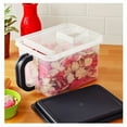 thumbnail image 3 of Medium Food Storage Canister Plastic W/ Handle & Pour Spout Bpa Free Stackable, 3 of 5