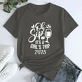 thumbnail image 4 of Alitao T Shirts for Women Cotton Tshirts Tshirts Shirts Women Vacation Tops Girls Trip in Progress Shirts Letter Printed Graphic Short Sleeve Tee Funny Tshirts Summer Tops Z1-Dark Gray 3XL, 4 of 5