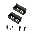 thumbnail image 2 of 2 piezas de estante para especias de refrigerador, soporte para condimentos, estante de almacenamiento de cocina versátil, práctico y profesional para Negro, 2 of 8
