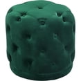 thumbnail image 1 of Meridian Furniture Harper Contemporary Velvet Ottoman/Stool in Green, 1 of 8