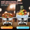 thumbnail image 5 of YEESOOM Chafing Dish Buffet Set, 4 Pack 5-Quart Round Buffet Chafe Warmer Set, Stainless Steel Chafing Dish Buffet Food Warmer with Lid & Holder, 5 of 7