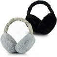 thumbnail image 1 of LAICAIW 2 Pack Cache-Oreilles d'Hiver pour Femmes, Grands Cache-Oreilles Pliables Chauds en Peluche Adaptés pour Intérieur Extérieur Froid, 1 of 7
