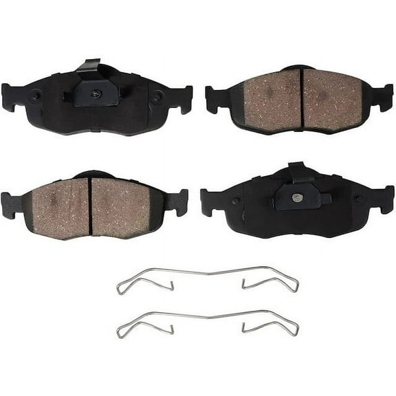 Front Brake Pad Set - Compatible with 1995 - 2000 Ford Contour 1996 1997 1998 1999
