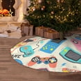 thumbnail image 5 of Defioc Playing Video Games for Christmas Tree Skirt Snowman Xmas Tree Skirt Farmhouse Christmas Decorations Tree Mat for Holiday Party Decor-30", 5 of 6