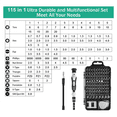 thumbnail image 4 of 115 in 1Screwdriver Set Professional Magnetic Repair Tool Kit for Phone, Computer, Watch, Laptop, , Game Console, 4 of 7