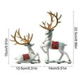 thumbnail image 3 of Bzdzmqm under $5 Christmas Deer Decor, White Resin Deer Figurine Set, Christmas Table Decor, Luxury Home Ornament, Festive Living Room Decor, Holiday Gift Collection, 3 of 6