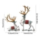 thumbnail image 3 of Adornos navideños de resina de ciervo, 2 piezas, lujosos adornos navideños de ciervo para sala de estar, mueble de TV, vinoteca, decoración para el hogar, adornos artísticos de alta gama, decoración d, 3 of 6