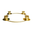 thumbnail image 2 of Circle Taper Candle Holder Iron Christmas Advent Candlestick Candelabra Stick Candles Table Decor for Dinning Room Party Oro Macarena Candelero cónico, 2 of 7