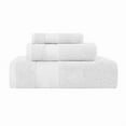 thumbnail image 2 of Superior Aria Turkish Cotton 3-Piece Towel Set, Ultra Soft Heavyweight Towels, White, 2 of 6
