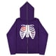 thumbnail image 1 of Sudadera con esternón oscura Y2K europea y americana, sudaderas con capucha para hombres y mujeres, pareja gótica, sudadera con cremallera larga de gran tamaño Harajuku, 1 of 5