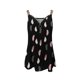 thumbnail image 5 of Moda mujer verano estampado cremallera sin mangas con cuello en V camisa chaleco Camis blusa Tops Fridja  qr596, 5 of 6