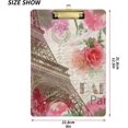 thumbnail image 3 of FMSHPON Eiffel Tower Clipboard Hardboard Wood Nursing Clip Board and Pull for Standard A4 Letter 13x9 inches, 3 of 8
