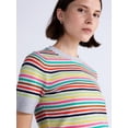 thumbnail image 4 of Free Assembly Women's and Women's Plus Cozy Yarn Sweater Tee with Short Sleeves, Sizes XS-4X, 4 of 5