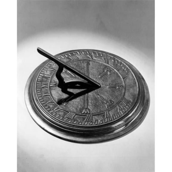 Close-Up of a Sundial Poster Print - 18 x 24 in.