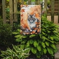 thumbnail image 2 of Australian Mist Cat in Fall Leaves Garden Flag, 2 of 5