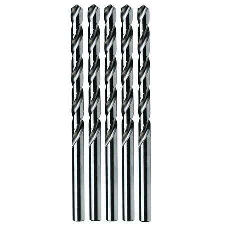 Irwin Tools 81160 No. 60 Bright 118-Degree Jobber Lengthier, Pack of 5, Constructed of M-2 high speed steel for the best combination of strength, heat resistance.., By