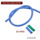 thumbnail image 2 of 24 Calibre Silicona Cable 24AWG Eléctrico Cable Trenzado Cable Flexible Estañado Cobre Cable Alta Temperatura Conexión Cable Azul y Verde 3,0 m/10 Pies 2uds, 2 of 7